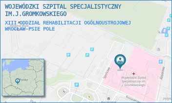 XIII ODDZIAŁ REHABILITACJI OGÓLNOUSTROJOWEJ - WOJEWÓDZKI SZPITAL SPECJALISTYCZNY IM.J.GROMKOWSKIEGO - UL. KOSZAROWA 5,  WROCŁAW-PSIE POLE