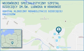 ODDZIAŁ KLINICZNY REHABILITACJI DZIECIĘCEJ - WOJEWÓDZKI SPECJALISTYCZNY SZPITAL DZIECIĘCY IM.ŚW. LUDWIKA W KRAKOWIE - UL. PODLESIE 173, RADZISZÓW