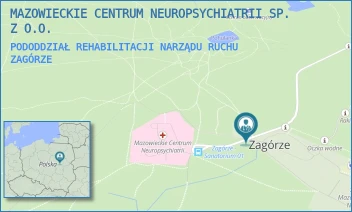 PODODDZIAŁ REHABILITACJI NARZĄDU RUCHU - MAZOWIECKIE CENTRUM NEUROPSYCHIATRII SP. Z O.O. - -,  ZAGÓRZE