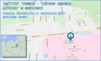 ODDZIAŁ REHABILITACJI NEUROLOGICZNEJ - INSTYTUT "POMNIK - CENTRUM ZDROWIA DZIECKA" - ALEJA DZIECI POLSKICH 20,  WARSZAWA WAWER