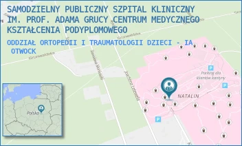 ODDZIAŁ ORTOPEDII I TRAUMATOLOGII DZIECI - IA - SAMODZIELNY PUBLICZNY SZPITAL KLINICZNY IM. PROF. ADAMA GRUCY CENTRUM MEDYCZNEGO KSZTAŁCENIA PODYPLOMOWEGO - KONARSKIEGO 13, OTWOCK