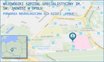 PORADNIA NEUROLOGICZNA DLA DZIECI - WOJEWÓDZKI SZPITAL SPECJALISTYCZNY IM. ŚW. JADWIGI W OPOLU - UL. WODOCIĄGOWA 4, OPOLE