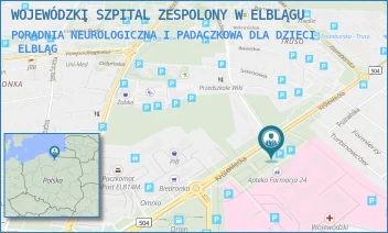 PORADNIA NEUROLOGICZNA I PADACZKOWA DLA DZIECI - WOJEWÓDZKI SZPITAL ZESPOLONY W ELBLĄGU - KRÓLEWIECKA 146,  ELBLĄG